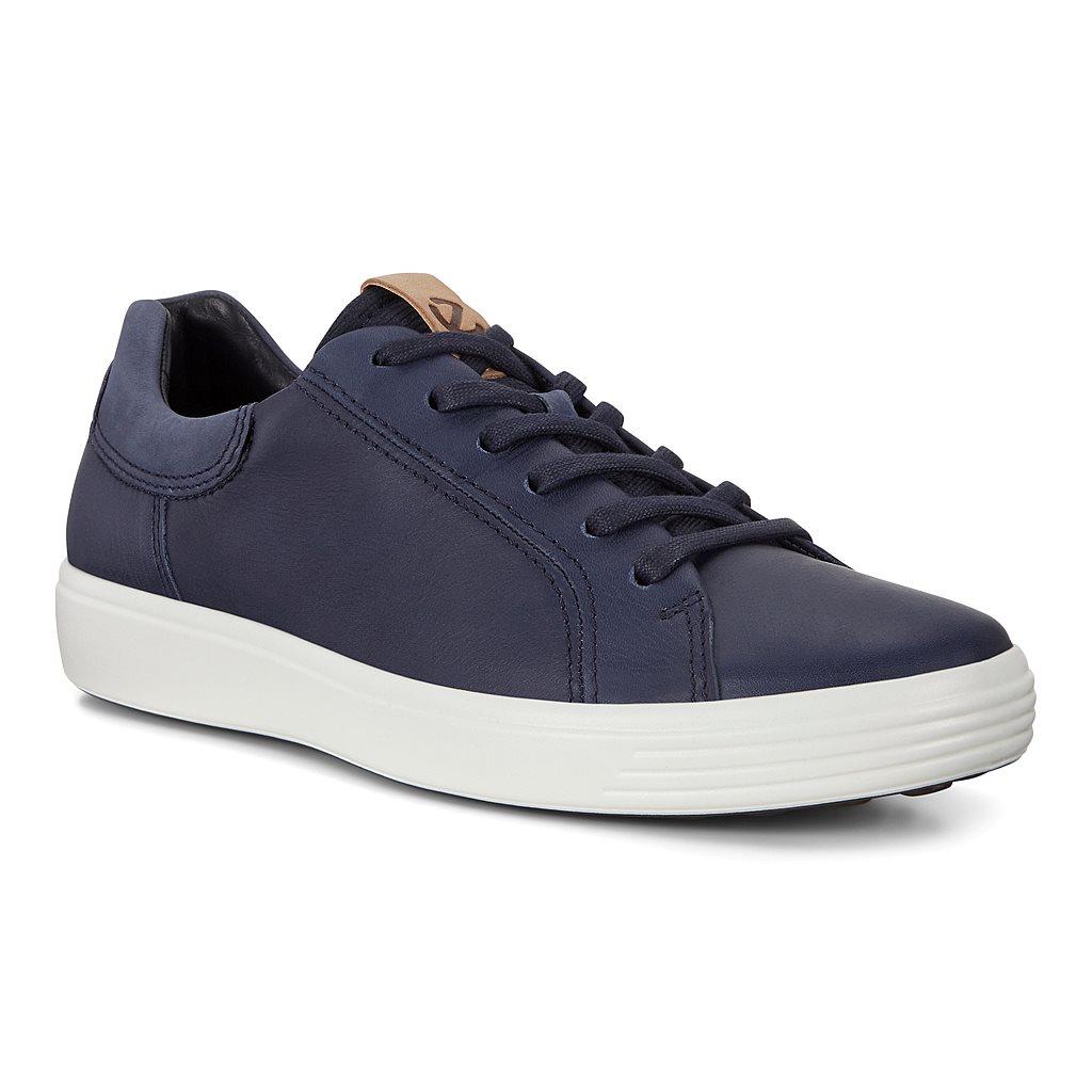 Baskets Ecco Soft 7 Homme Bleu 9738-WAOXF